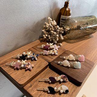 Resin Heart / Starfish / Flower Hair Clip