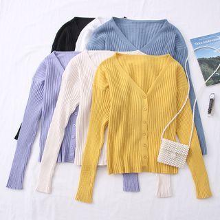 Cropped Knit Cardigan In 6 Colors