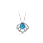 Elegant Pendant With Blue Austrian Element Crystal And Necklaces