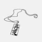 Alloy Chinese Characters Pendant Necklace As Shown In Figure - One Size