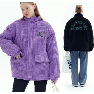 Lettering Corduroy Coat