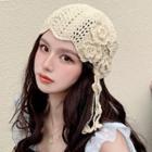 Floral Lace Bonnet Hat