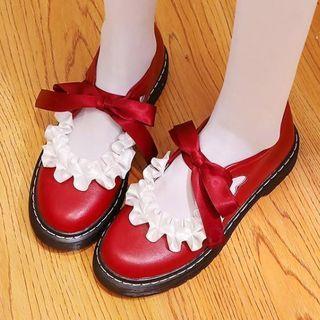 Ruffled Platform Mary Jane Shoes