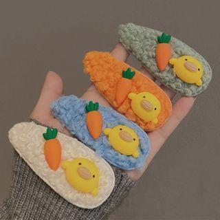 Set Of 2: Duck Carrot Hair Clip