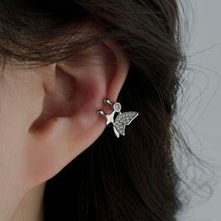 Butterfly Rhinestone Cuff Earring