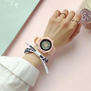 Silicone Digital Strap Watch