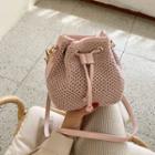 Knit Crossbody Bucket Bag