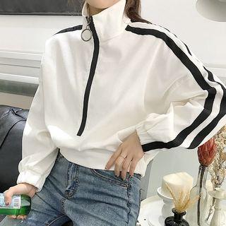 Corduroy Mock-neck Sweatshirt