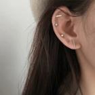 Set Of 5: Rhinestone / Alloy Earring (assorted Designs) Set Of 5 Pcs - One Size