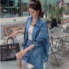 Long-sleeve Pattern Loose-fit Shirt / Pants