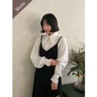 Spaghetti-strap Long Pinafore Dress
