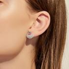 925 Silver Plating Swan Stud Earring 925 Silver Plating - Stud Earrings - As Shown In Figure - One Size