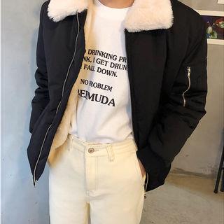 Short-sleeve Lettered Cotton T-shirt