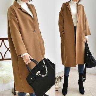 One-button Lightweight Boxy Coat
