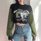 Panel Print Sweatshirt