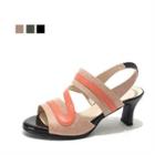 Two-tone Sling-back Sandals