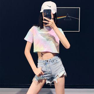 Tie-dyed Crop T-shirt