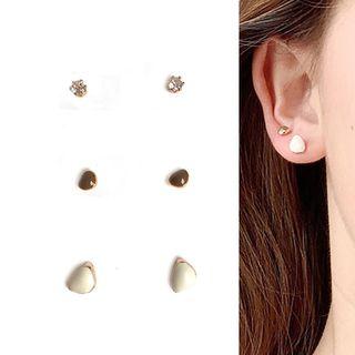 Set: Rhinestone / Glaze Earring (assorted Designs)