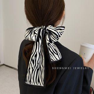 Zebra Print Scarf As Shown In Figure - One Size