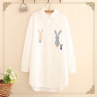 Rabbit Embroidery Shirt