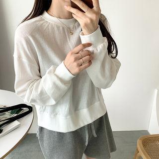 Round-neck Cotton Cropped Top