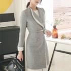 Double-buttoned Coatdress With Belt
