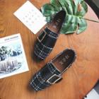 Buckled Tweed Loafers