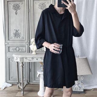 Shirt-sleeve Playsuit