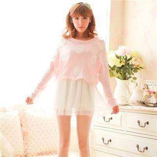 Set: Applique Pullover + Slipdress
