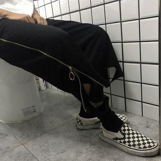 Couple Matching Zip Wide-leg Pants