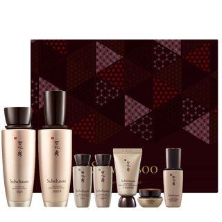 Sulwhasoo - Timetreasure Renovating Set: Water Ex 125ml + 20ml + Emulsion Ex 125ml + 20ml + Extra Creamy Cleansing Foam 15ml + Eye Serum 3ml + Eye Cream Ex 3ml 7pcs