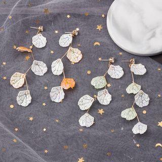 Rhinestone Petal Branches Dangle Earring