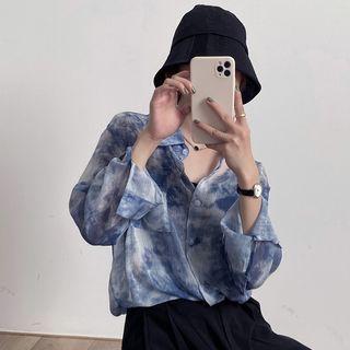 Long Sleeve Tie Dyed Shirt