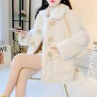 Toggle Fleece Jacket / Long-sleeve Knit Top