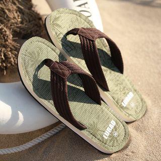 Palm Tree Print Flip-flops