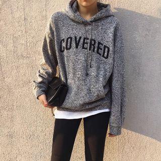 Mock Two-pieces Hooded Pullover