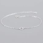 Circle 925 Sterling Silver Anklet