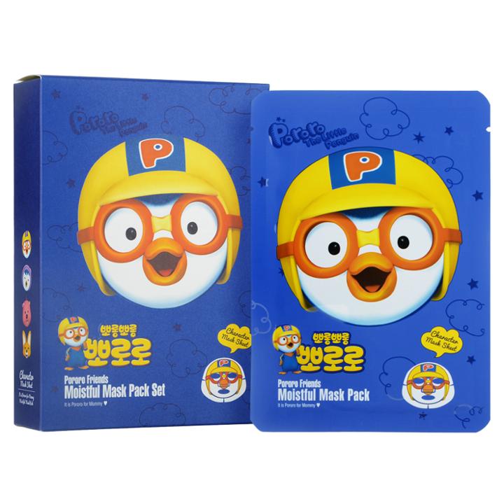 Pororo - Moistful Mask Pack Set 10 Sheets