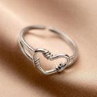 Heart Ring 1 Pc - Heart Open Ring - One Size