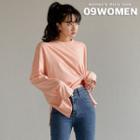 Plus Size Long-sleeve Plain T-shirt