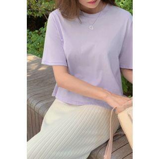 Crewneck Pastel Short T-shirt