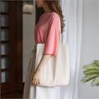 Checked Shopper Bag