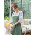 Drop-shoulder Lace-sleeve T-shirt