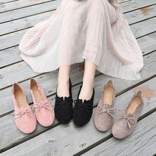Wave Trim Bow Accent Flats