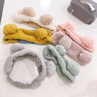 Chenille Ball Face Wash Headband