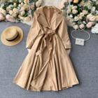 Long-sleeve Maxi Coat Dress
