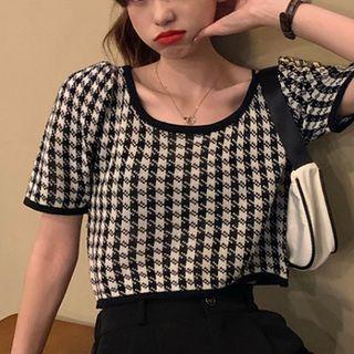 Houndstooth Short-sleeve T-shirt
