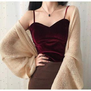 Velvet Crop Cami Top
