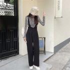 Long-sleeve Checkerboard T-shirt / Jumper Pants