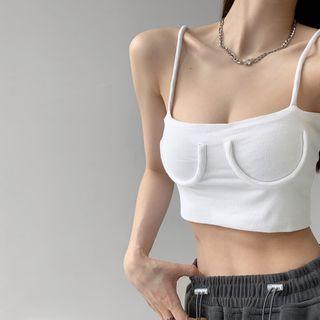 Details Deep Square-neck Camisole Top
